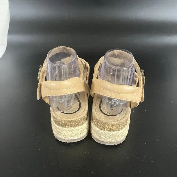 AETREX Leather Paula Arch Support Platform Sandals Espadrille EU 40 US 9-9.5 - Picture 3 of 11